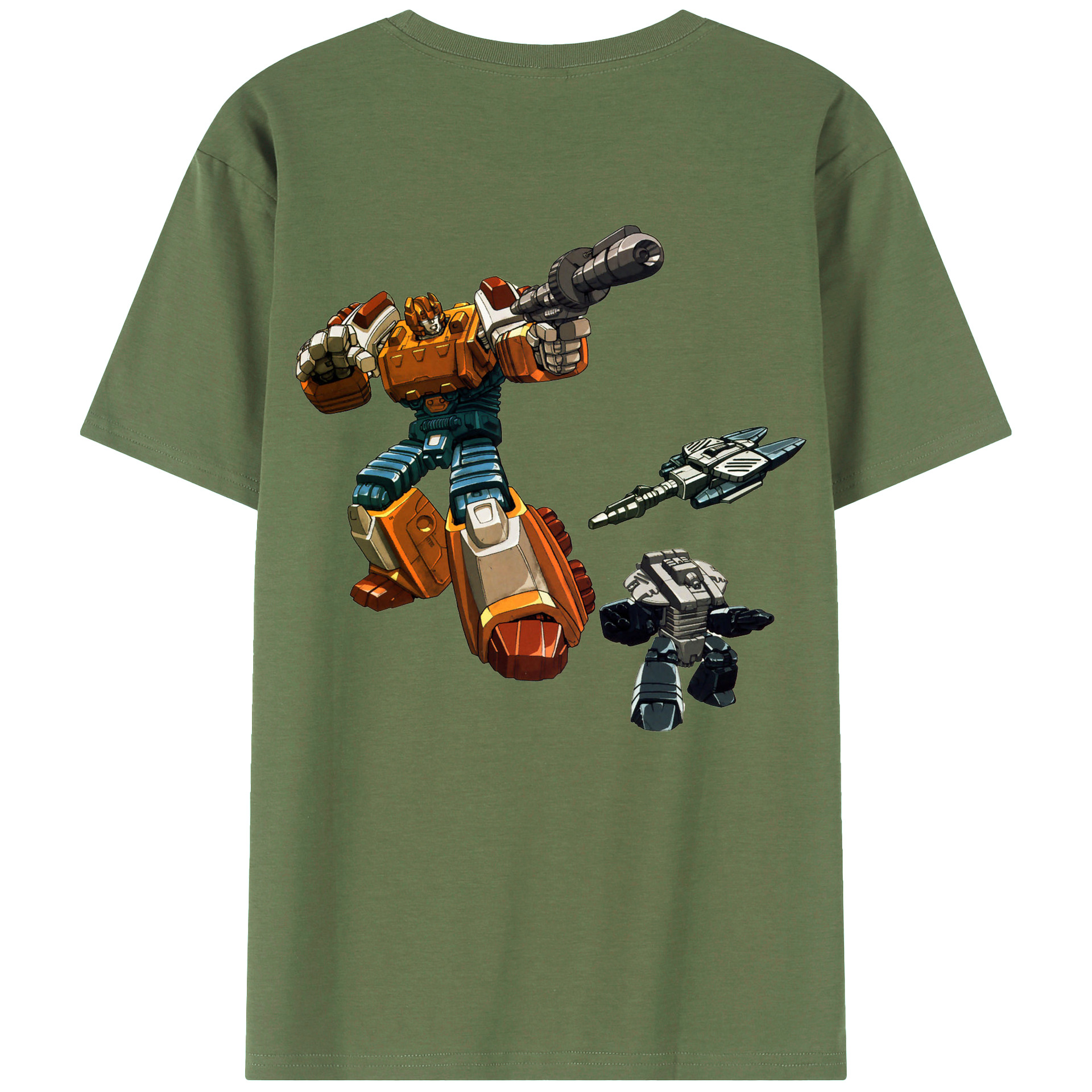 （画像用）  綿100％ メンズ半袖Tシャツ（バックプリント） 通気性